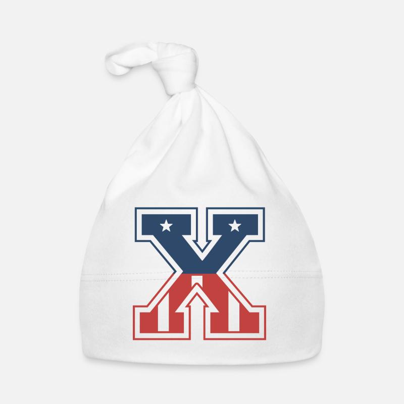 Lettre X États-Unis Bonnet bio Bébé