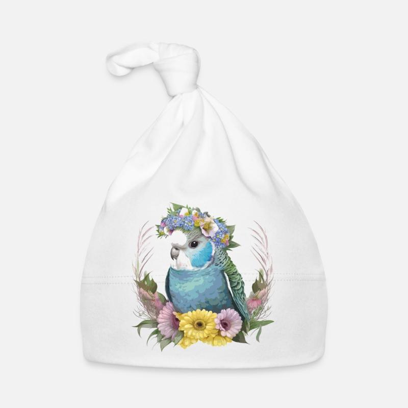 Hübscher Wellensittich Baby Bio-Mütze