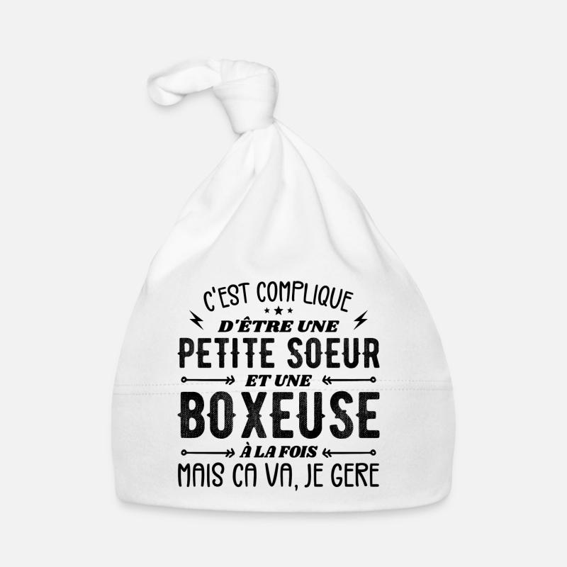 Petite Soeur et Une Boxeuse Bonnet bio Bébé