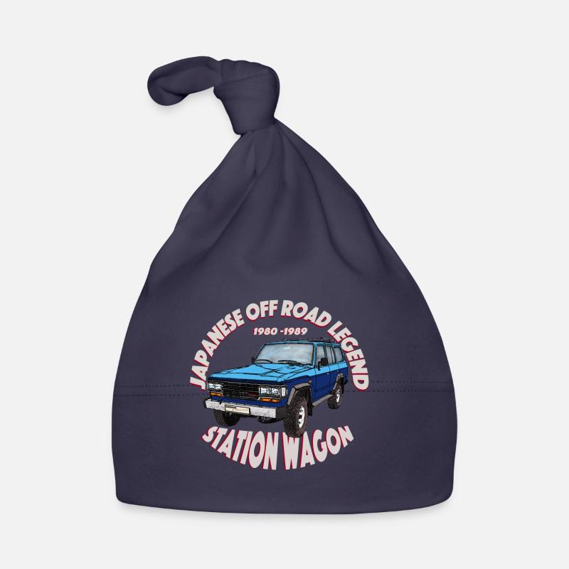 Station wagon blue / blue Organic Baby Cap