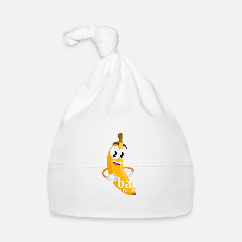 Bruno Banana (white) Organic Baby Cap