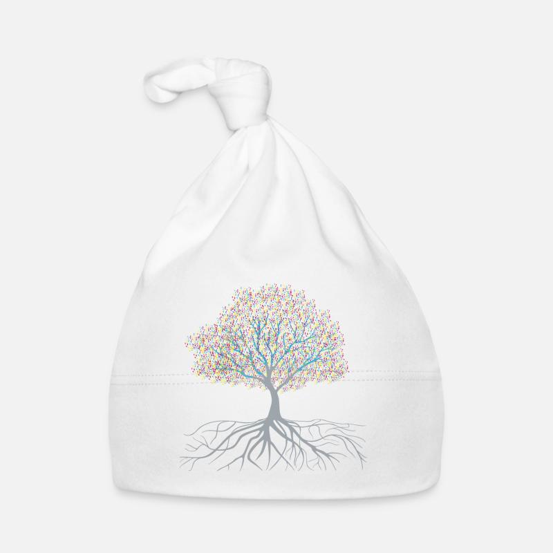 Leuchtende Früchte am Baum Design Baby Bio-Mütze