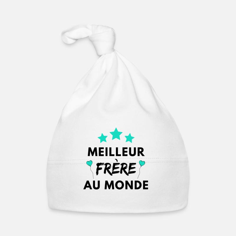 Meilleur frère au monde Bonnet bio Bébé