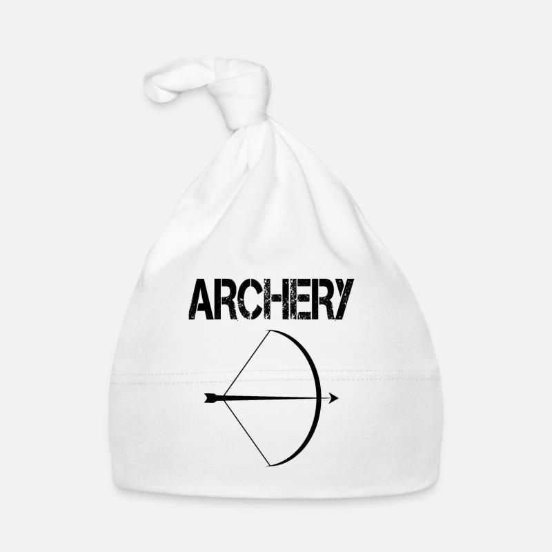 archery bogenschießen pfeil bogen - Baby Bio-Mütze - Weiß