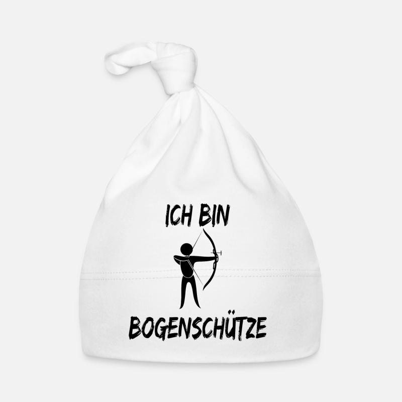 ich bin bogenschütze archery archer bogenschiessen Baby Bio-Mütze