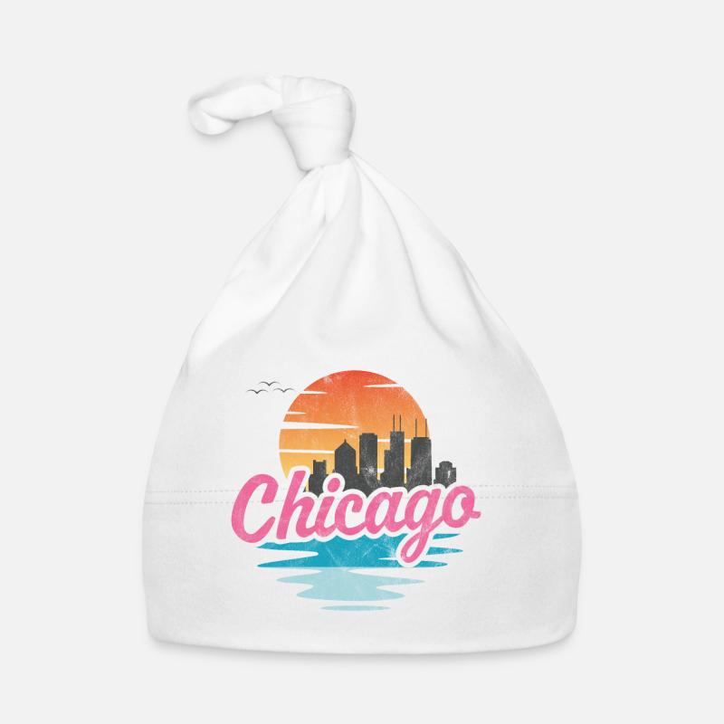 Ville de Chicago Bonnet bio Bébé