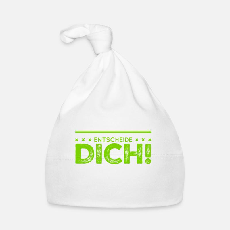 triff eine Entscheidung Baby Bio-Mütze
