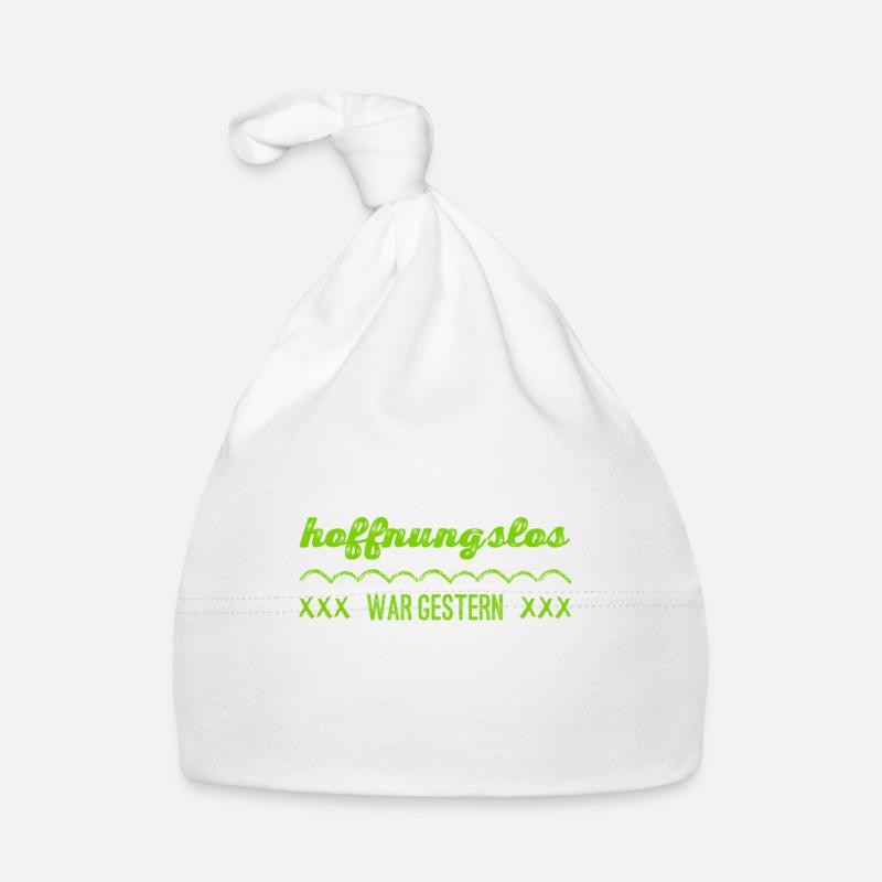 hoffnungslos war gestern Baby Bio-Mütze