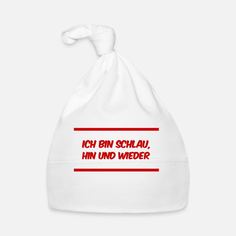 ab und zu bin ich intelligent Baby Bio-Mütze