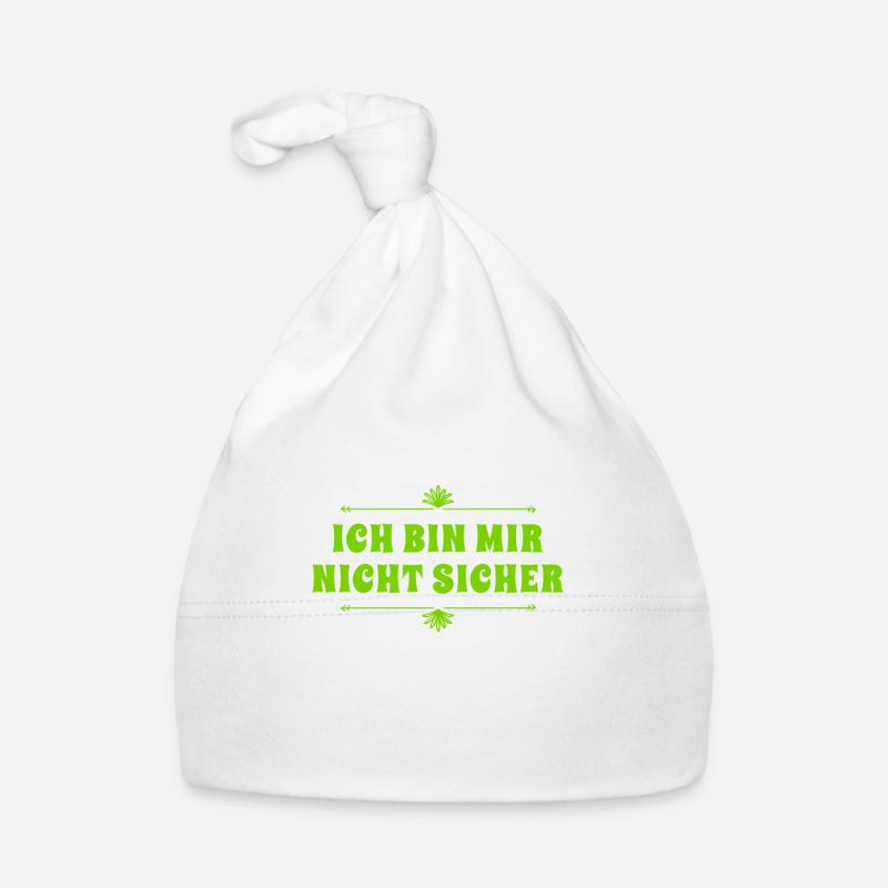 ich bin unsicher Baby Bio-Mütze