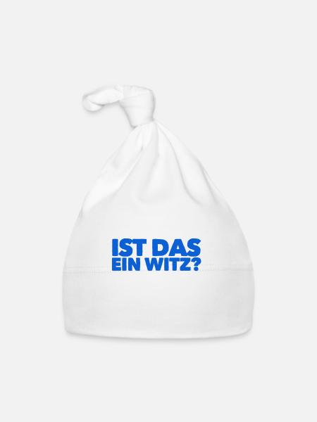 soll das ein Witz sein - Baby Bio-Mütze - Weiß - Vorne