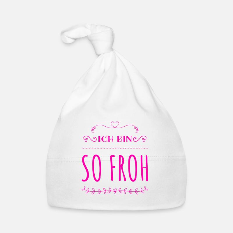 ich bin so glücklich Baby Bio-Mütze