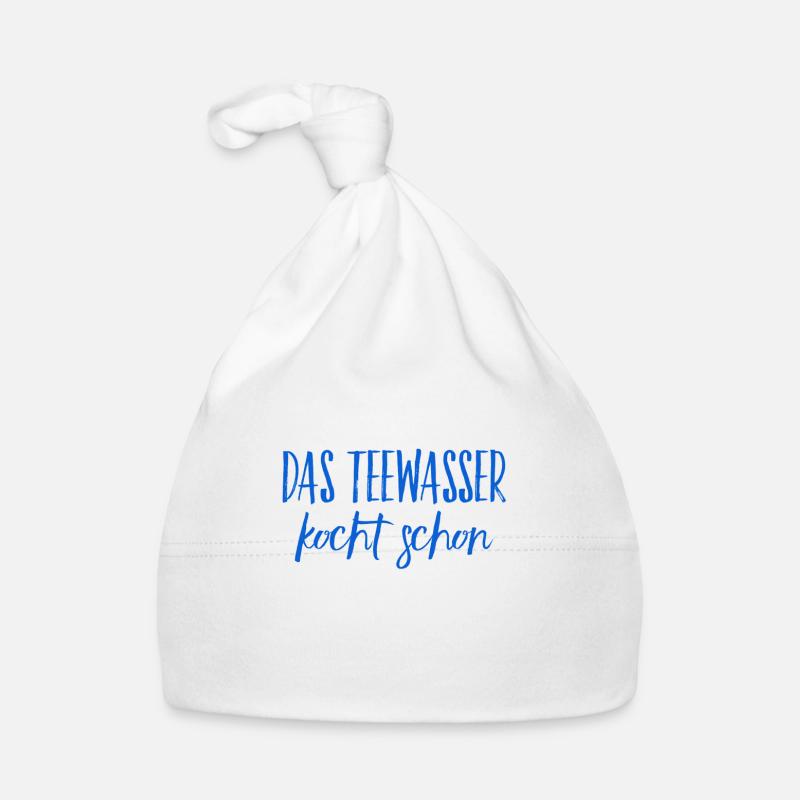 das Teewasser kocht schon Baby Bio-Mütze