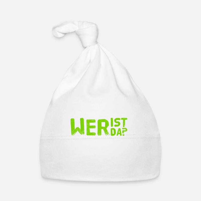 wer steht vor der Tür? Baby Bio-Mütze