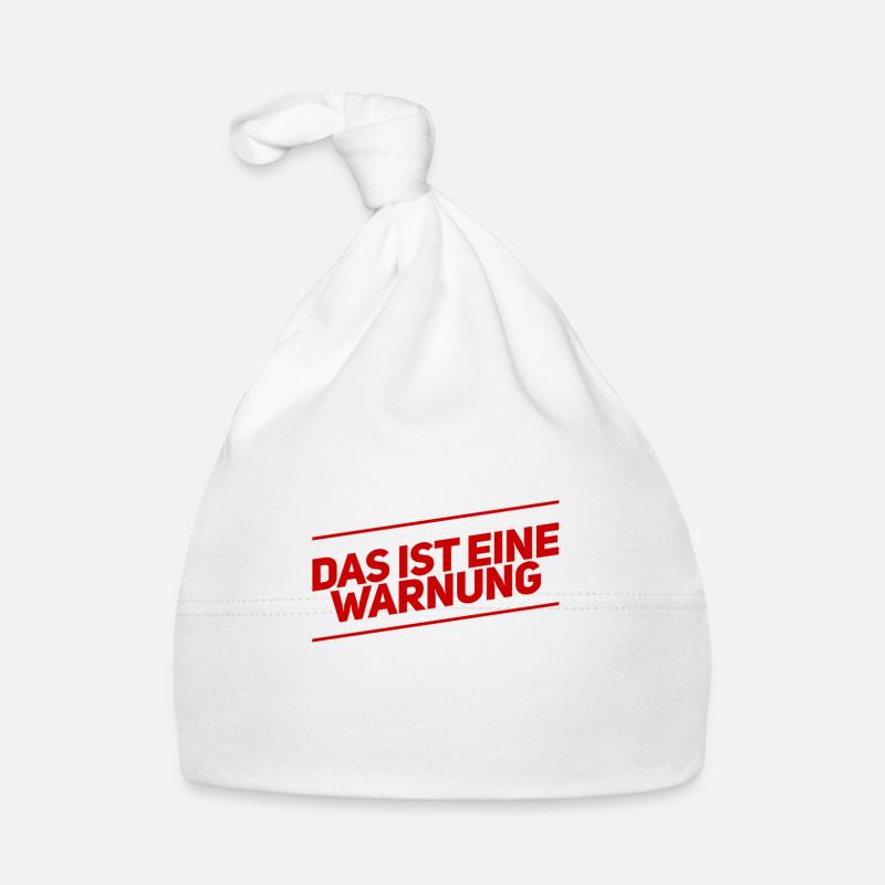 sei gewarnt Baby Bio-Mütze
