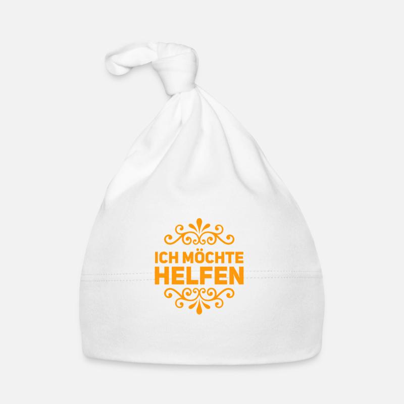 ich möchte helfen Baby Bio-Mütze