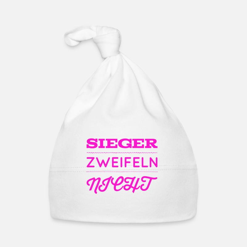 vor dir steht ein Gewinner Baby Bio-Mütze