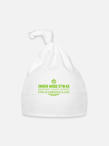 ich inspiriere andere - Baby Bio-Mütze - Weiß - Vorne