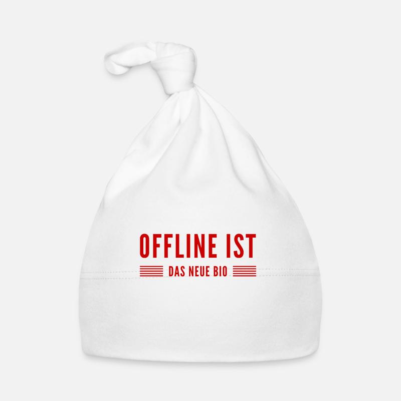 offline ist toll Baby Bio-Mütze