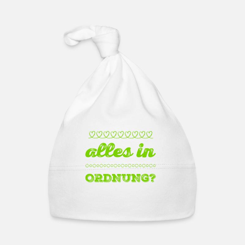 wie geht es dir? - Baby Bio-Mütze - Weiß