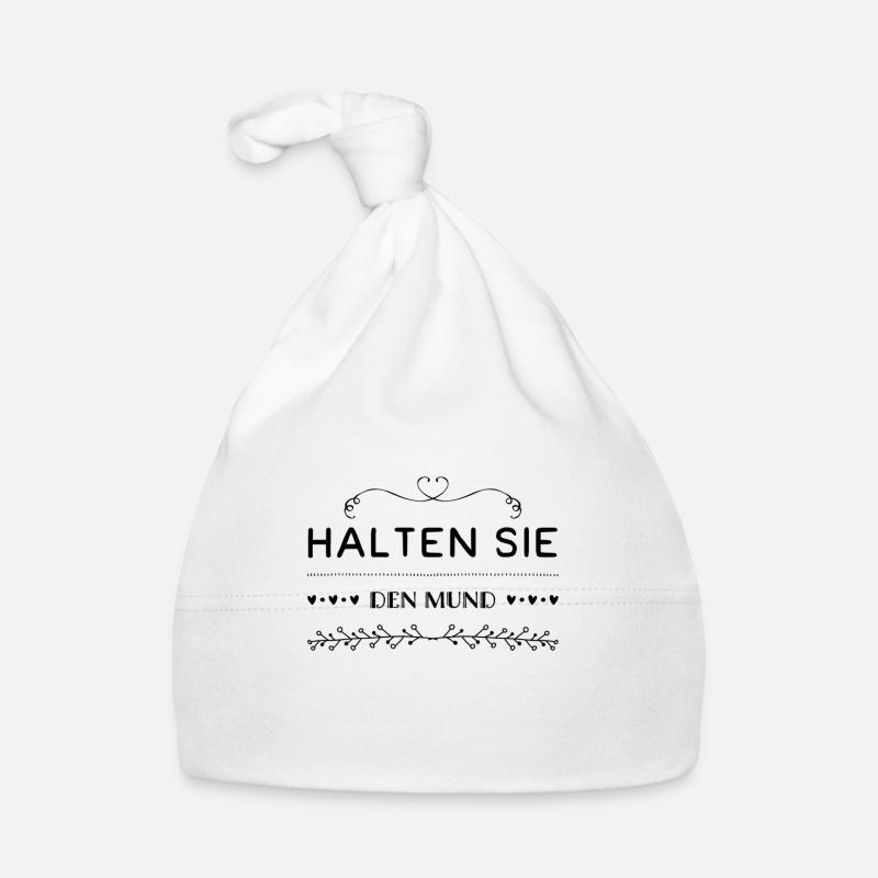 halten Sie bitte die Klappe Baby Bio-Mütze