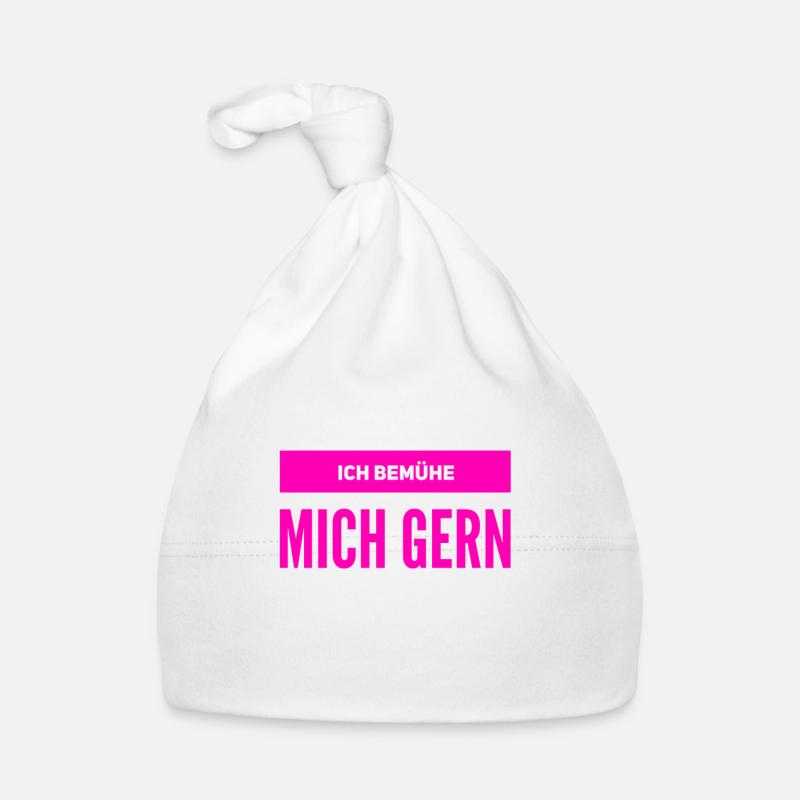 ich bin bemüht Baby Bio-Mütze
