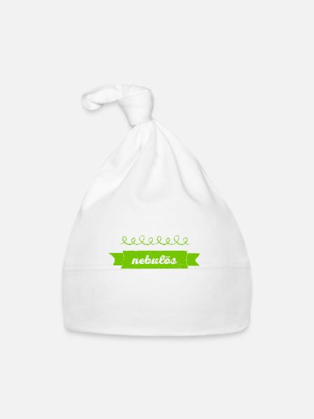 rätselhaft - Baby Bio-Mütze - Weiß - Vorne