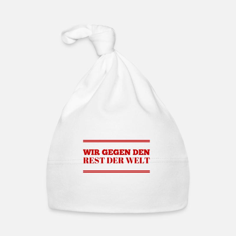 wir gegen den Rest der Welt Baby Bio-Mütze