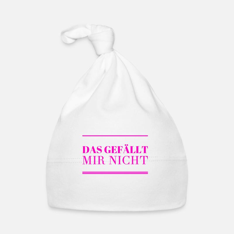 das mag ich nicht Baby Bio-Mütze