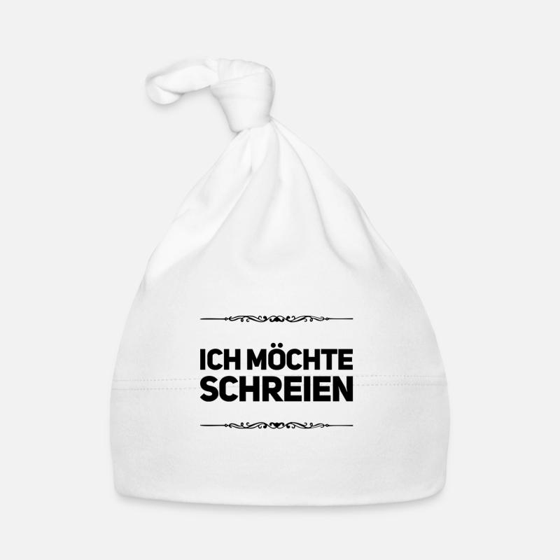 ich will schreien Baby Bio-Mütze