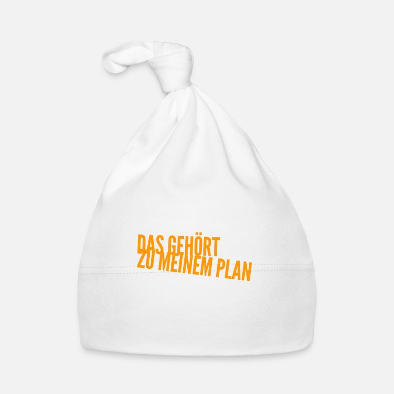 alles Teil des Plans Baby Bio-Mütze
