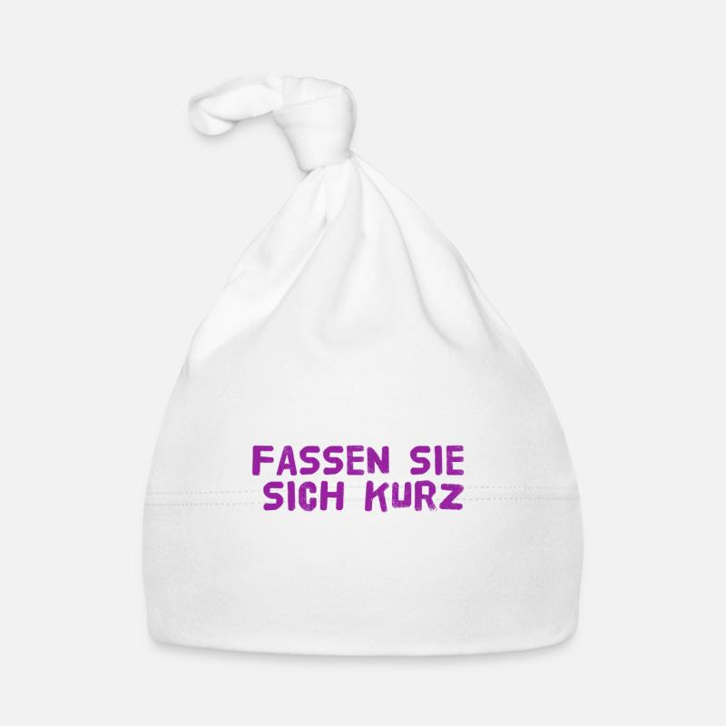 ich mag es kurz Baby Bio-Mütze
