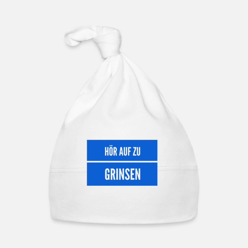 lass das grinsen Baby Bio-Mütze