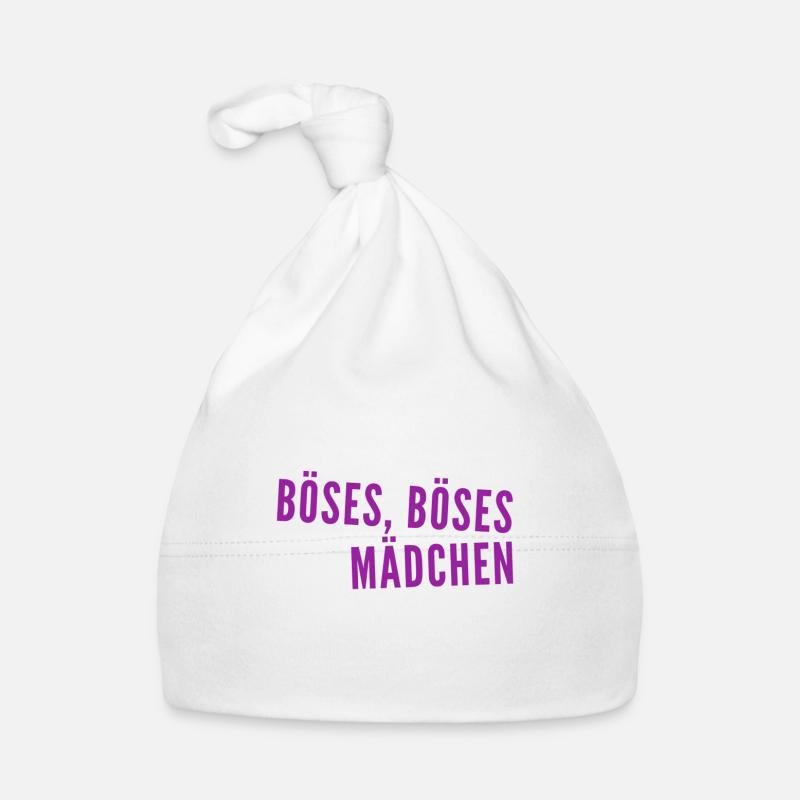 Böses Mädchen Baby Bio-Mütze