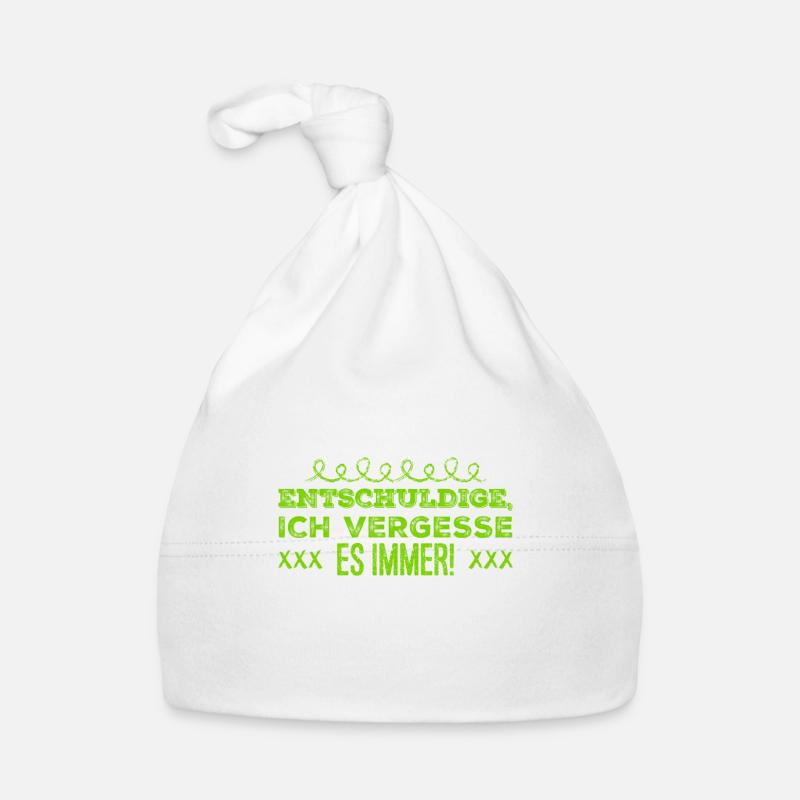 ich bin vergesslich Baby Bio-Mütze