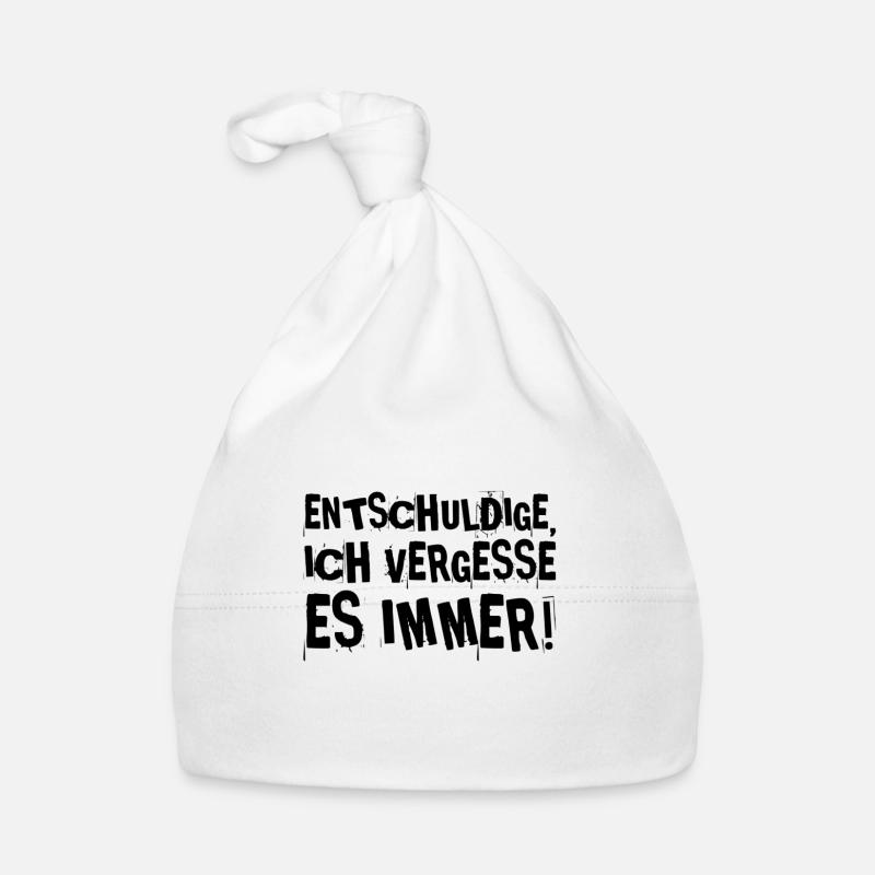 ich bin vergesslich Baby Bio-Mütze