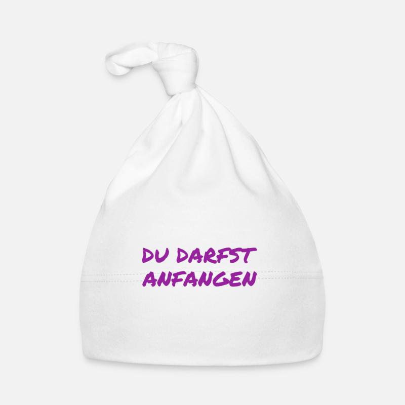 du darfst starten Baby Bio-Mütze