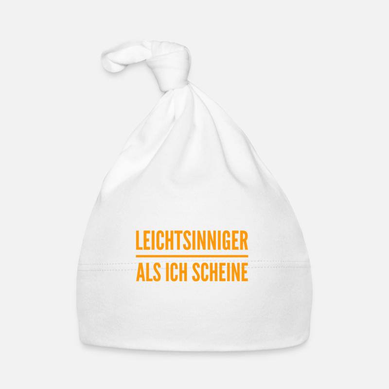 leichtsinniger als ich scheine Baby Bio-Mütze