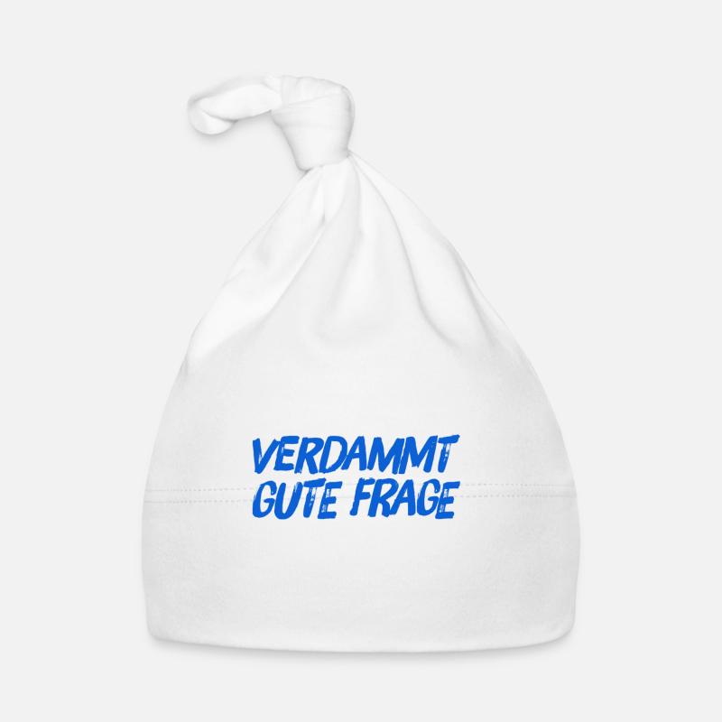 das ist eine gute Frage Baby Bio-Mütze