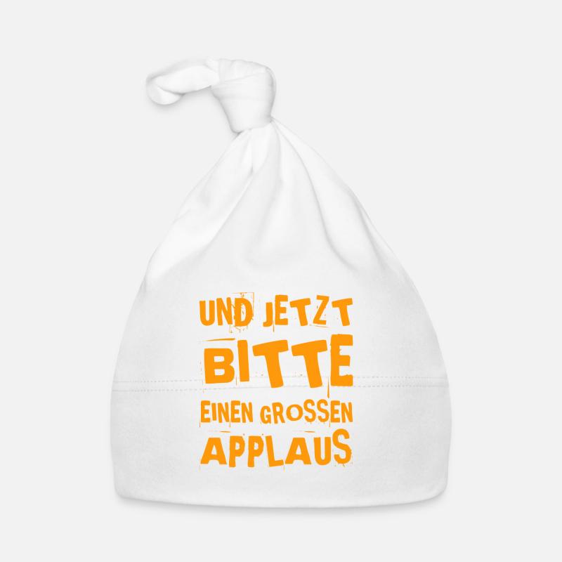 mit der Bitte um Applaus Baby Bio-Mütze