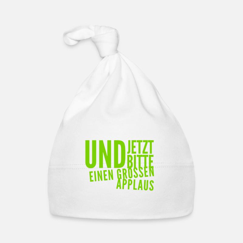 ich bitte um Applaus Baby Bio-Mütze