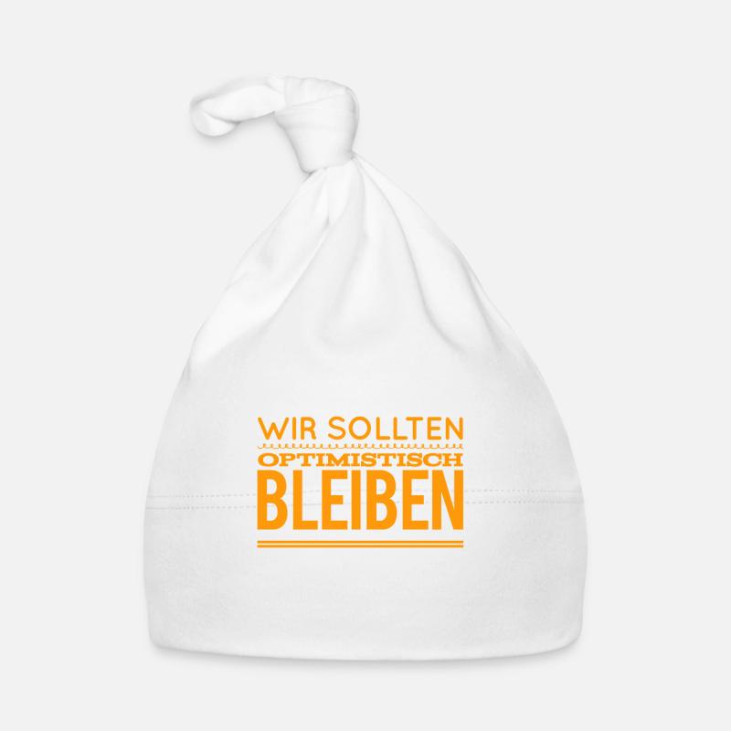 optimistisch bleiben Baby Bio-Mütze