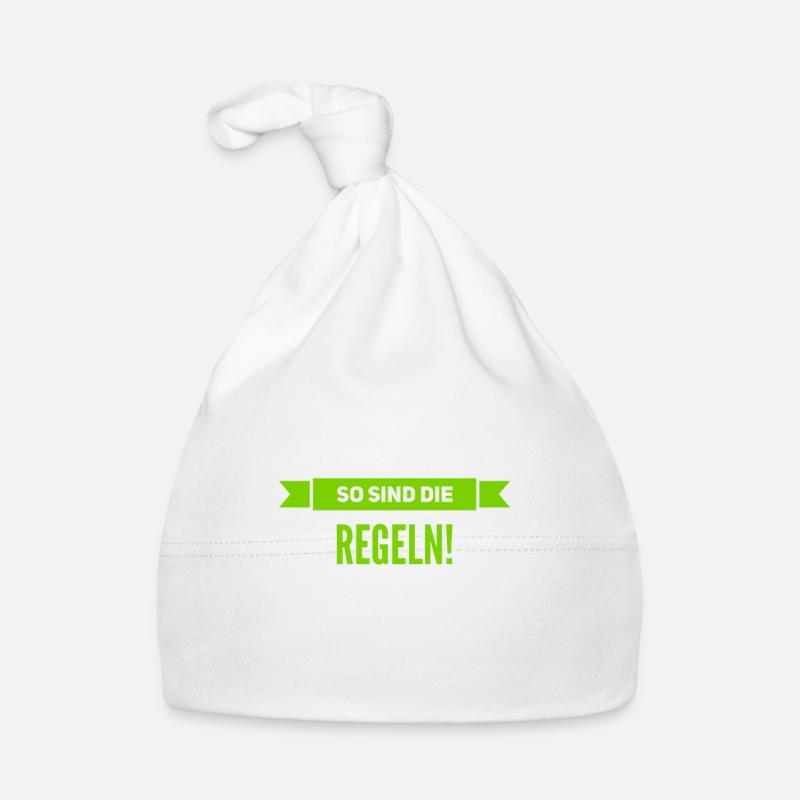 haltet euch an die Regeln Baby Bio-Mütze