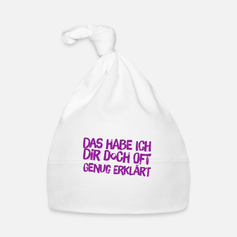 oft genug erklärt Baby Bio-Mütze