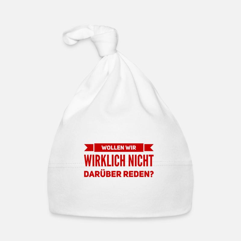 sprechen wir miteinander - Baby Bio-Mütze - Weiß