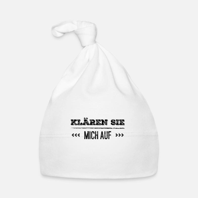 ich warte auf Aufklärung Baby Bio-Mütze