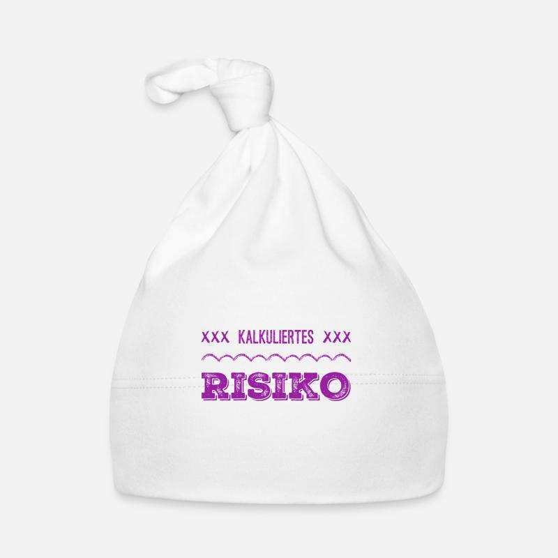 kalkuliertes Risiko geht immer Baby Bio-Mütze