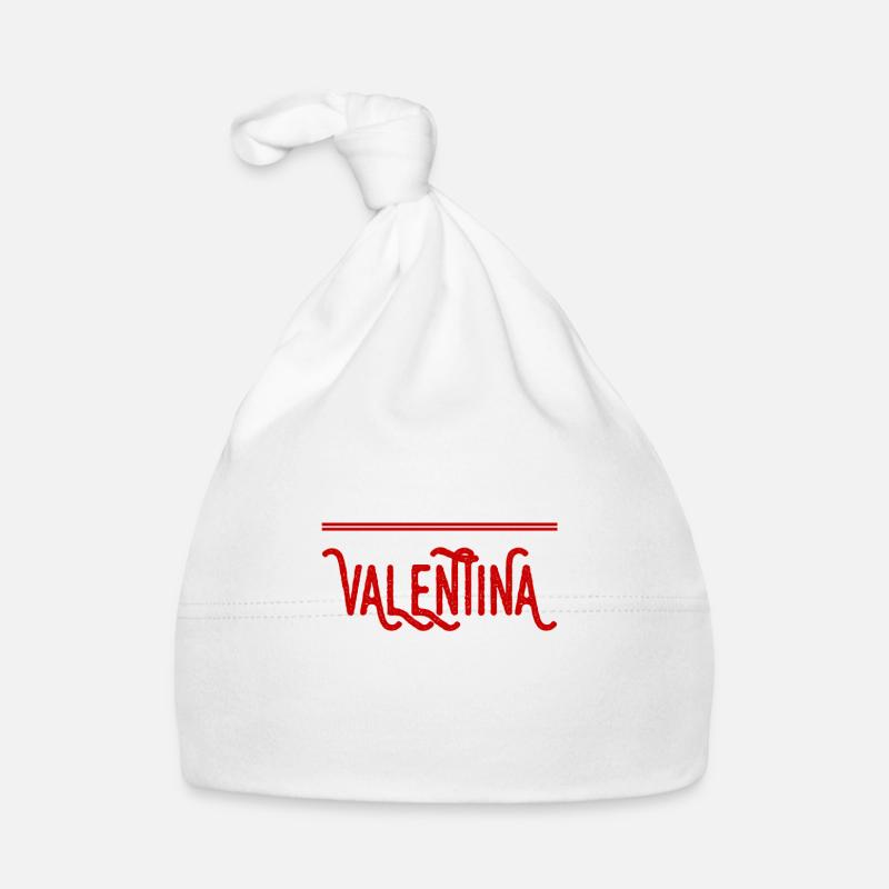 vor dir steht eine Valentinsfrau Baby Bio-Mütze