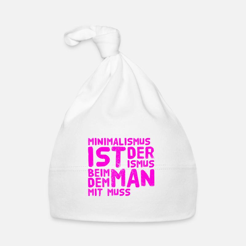 Minimalismus ist super Baby Bio-Mütze