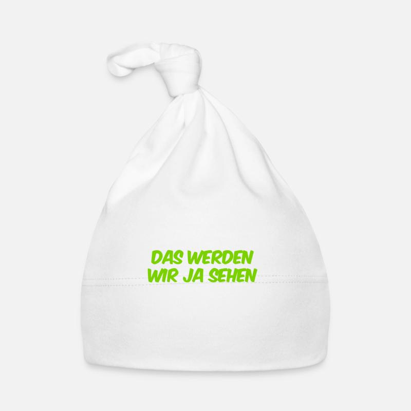 warten wir es ab Baby Bio-Mütze